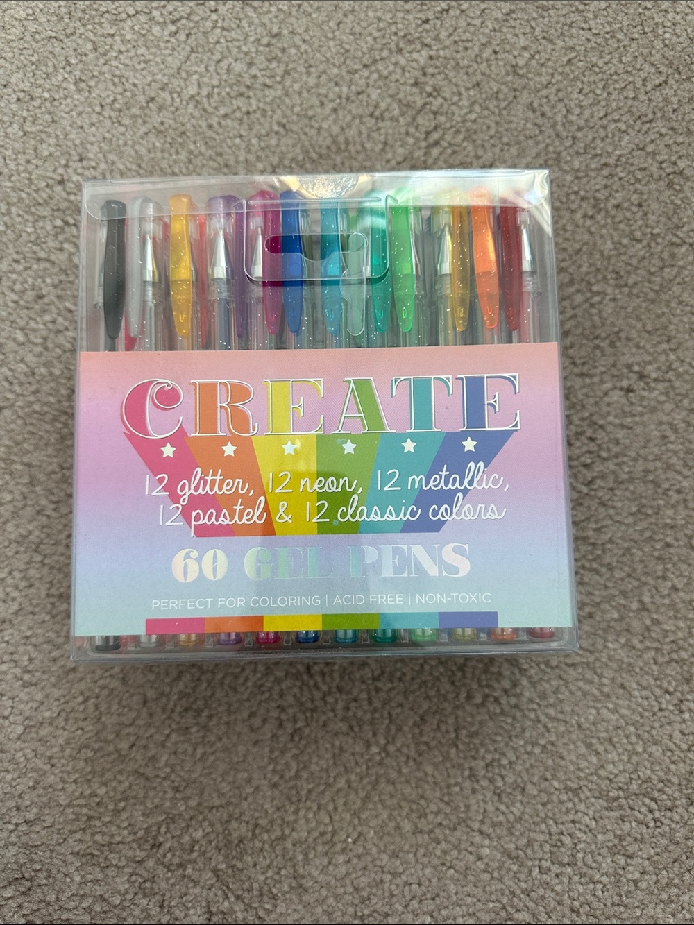 60 new gel pens